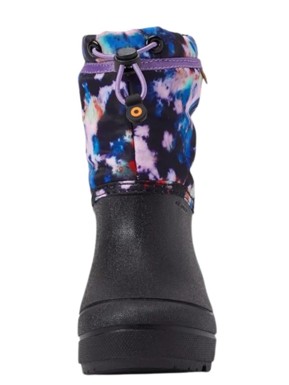 NWOT Girl's Bogs Snow Shell Boot in Black with Purple Multi Upper - Picture 2 of 6